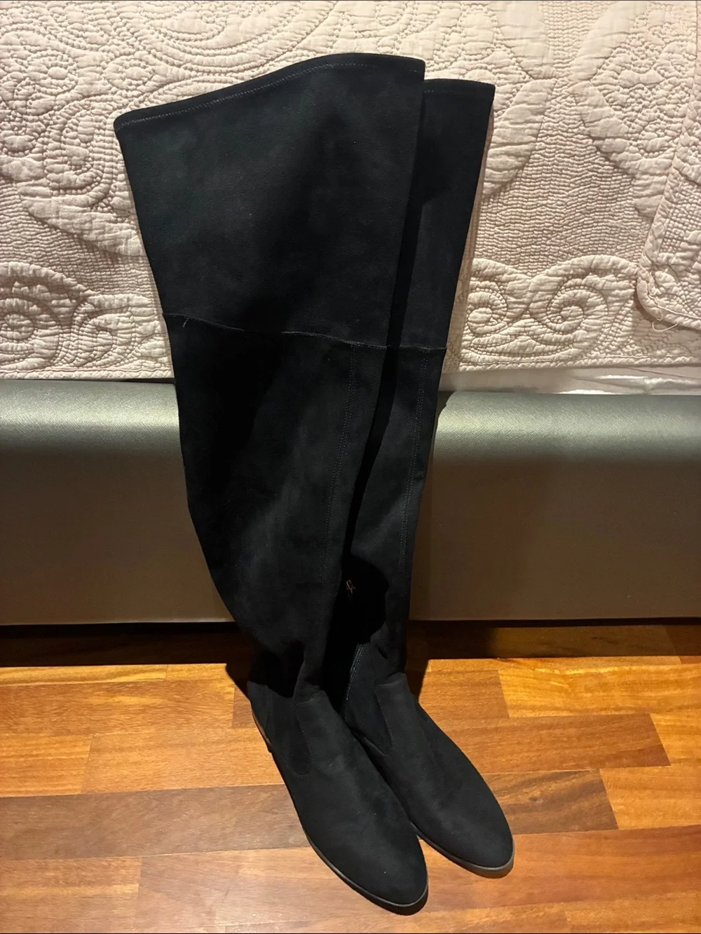 Marc Fisher Women's Black Over-the-Knee Suede Boots 8M